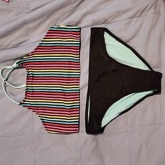 Wondernation bikini black multi Size L - Picture 2 of 5